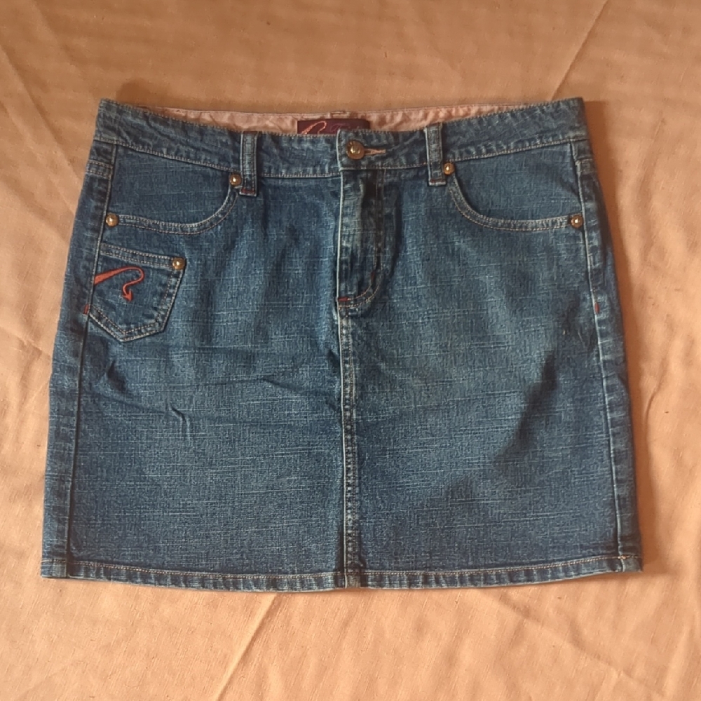 Y2K Fetish Denim Miniskirt